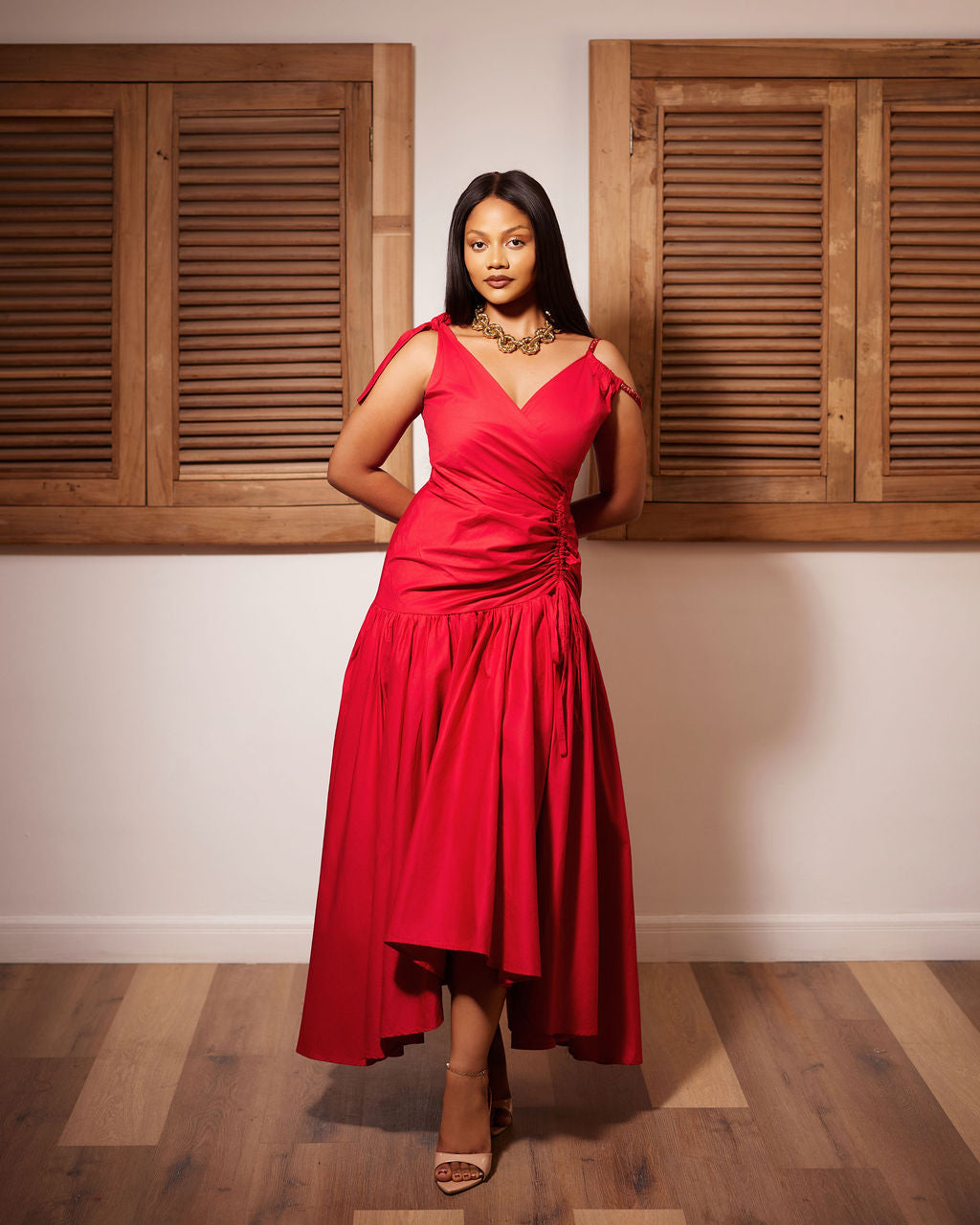 RUCHED NAIPER DRESS image 0